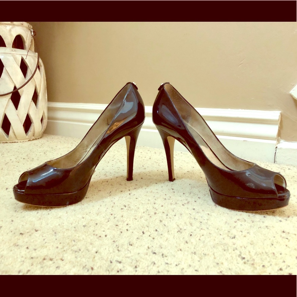 Michael Kors Black Patent Leather Heels